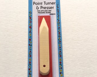 Bamboo Point Turner and Presser for Pressing Seams Marking Fabric Applique and Point Turning Paper Folding Scoring Bookbinding