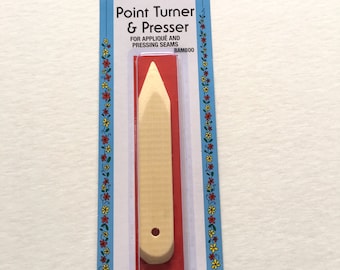 Bamboo Point Turner and Presser for Pressing Seams Marking Fabric Applique and Point Turning Paper Folding Scoring Bookbinding