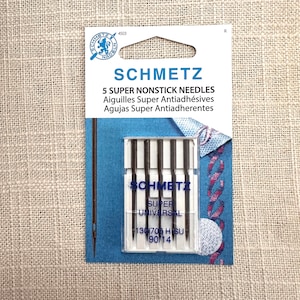Schmetz Super Nonstick Needles pack of 5 universal size 90/14