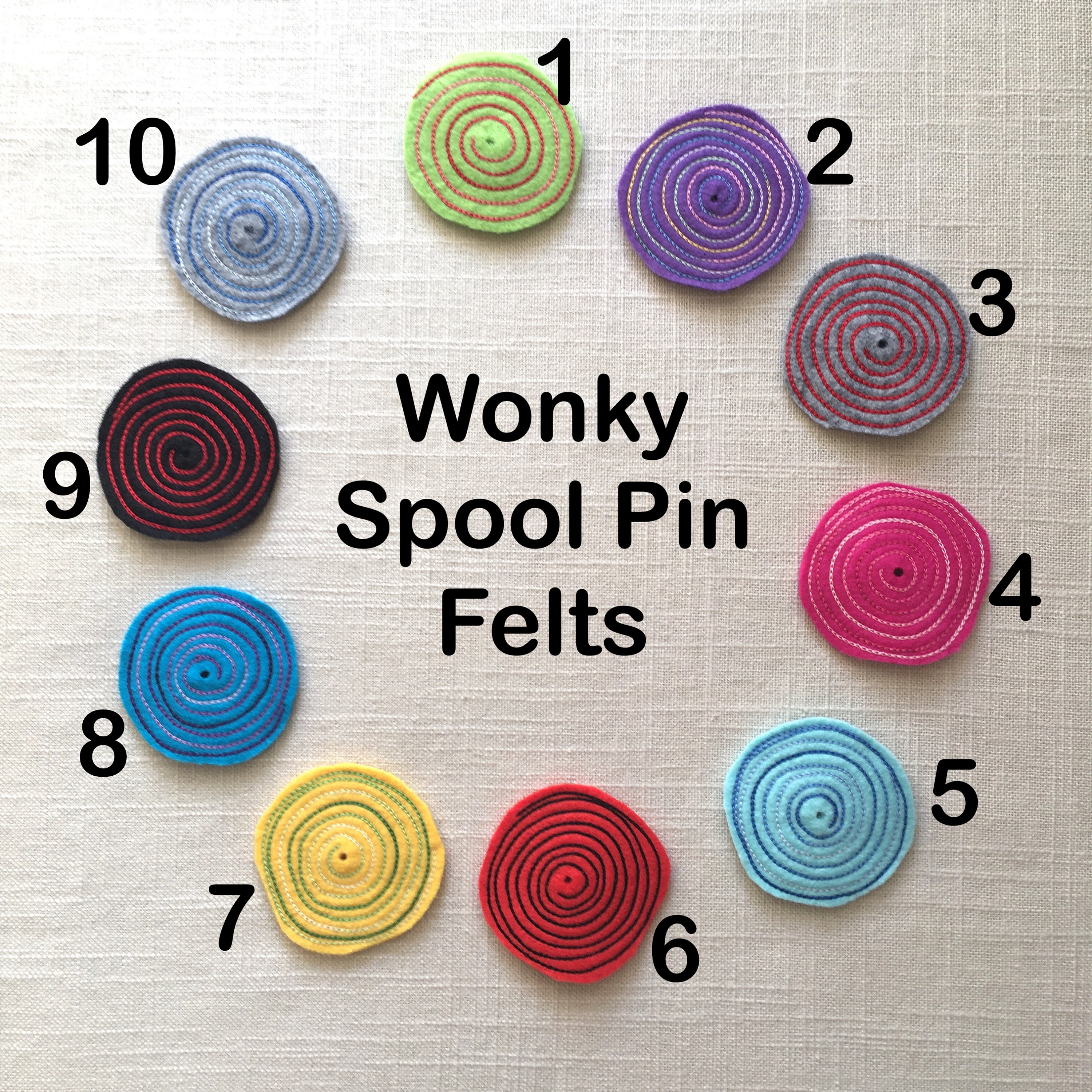 Spool Pin Felt Fun Wonky Unique Made on Antique Willcox & Etsy