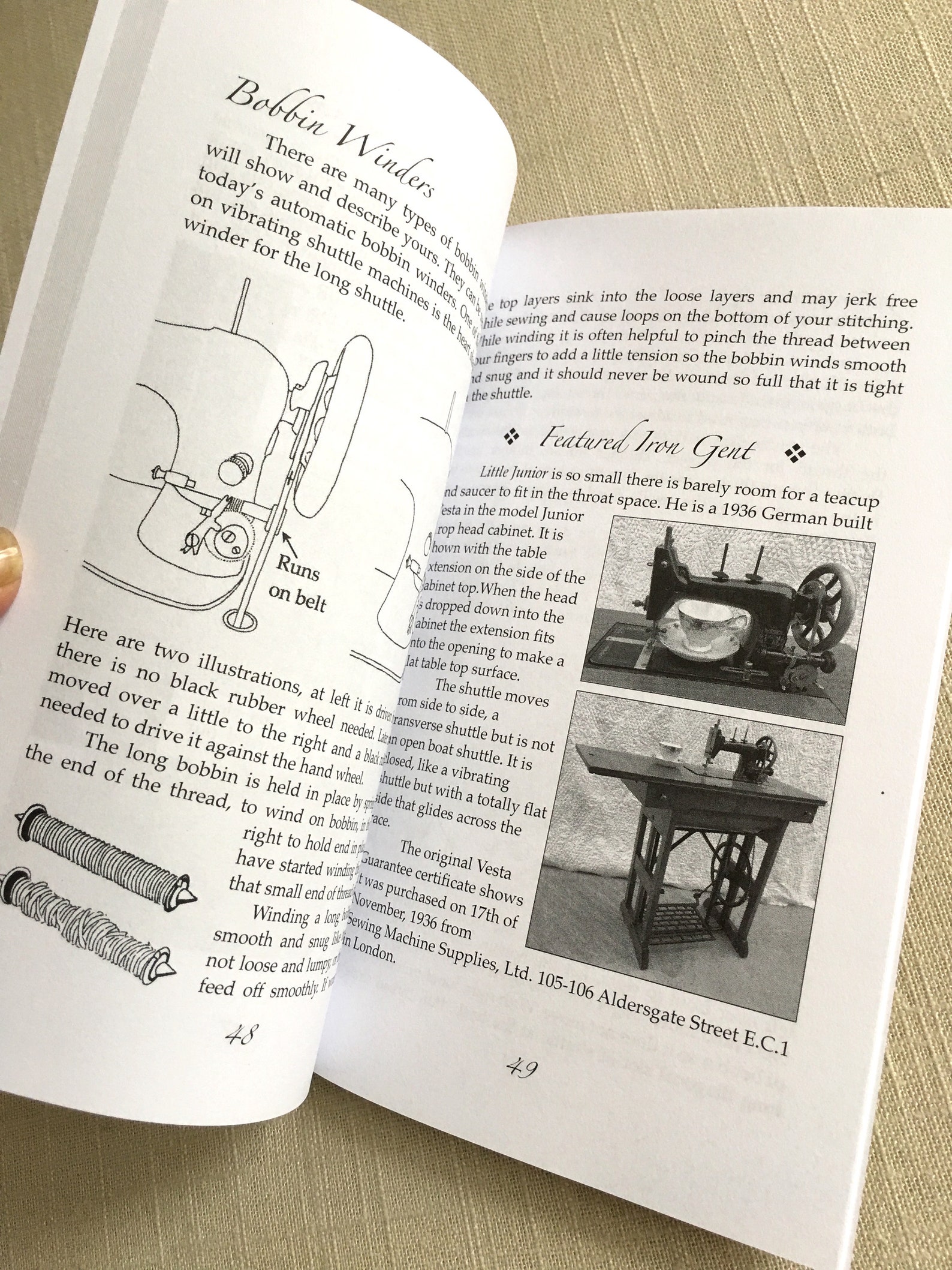 Kit of Treadle Sewing Machine Book Leather Treadle Belt Etsy