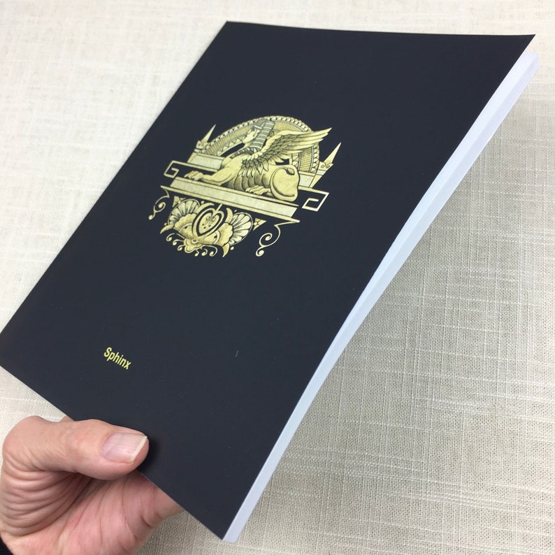 Singer Sphinx Sewing Machine Decal Notebook Large Composition Etsy