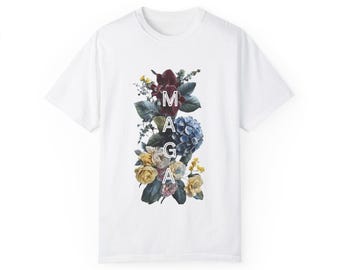 Floral MAGA T-Shirt Subtle Patriotic Design for Everyday Style Gifts for her