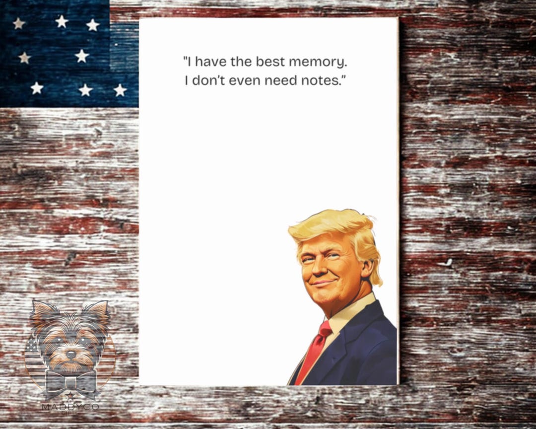 Trump Notepad: Funny Gag Gift Notes for Office Humor - Etsy