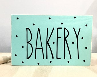 Bakery sign- Tiered tray decor- Farmhouse kitchen- Country kitchen- Bakery- Tiered tray sign- Coffee bar- Spring decor- Wood sign