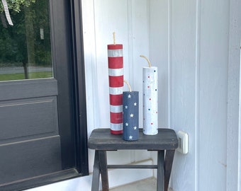 large wood firecrackers for front porch 4th of July decor for home