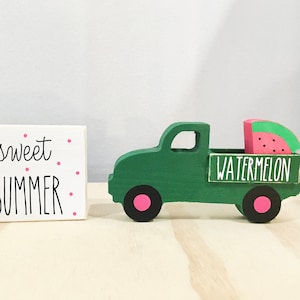 Watermelon tiered tray, Summer decor, Watermelon truck, Watermelon decor, Sweet summer, Tiered tray decor, Summer tiered tray, Kitchen decor