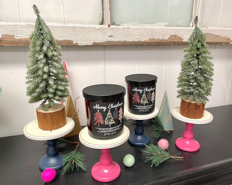 Pedestal Riser for Tiered Tray, Christmas Decor, Holiday Pedestals for