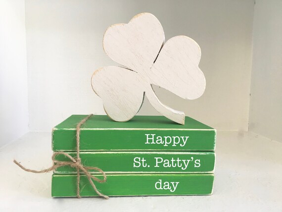 St Patrick S Day Decor Mini Book Bundle Book Stack Etsy