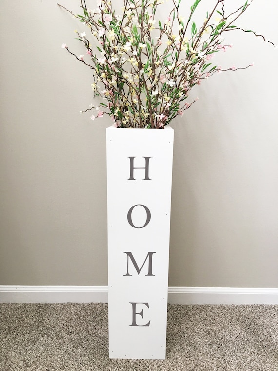 Personalized Floor Vase, Entryway Decor, Porch Vase, Home, Farmhouse Decor,  Large Floor Vase, Housewarming Gift, Porch Decor, Wood Vase -  Israel