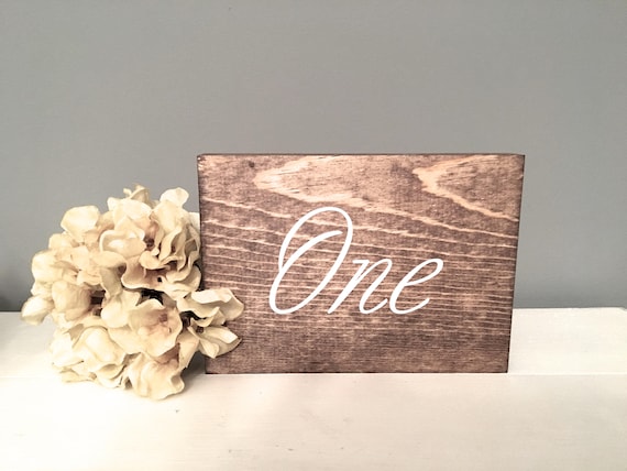 Wedding Table Number Wooden Number Rustic Wedding Wedding Etsy