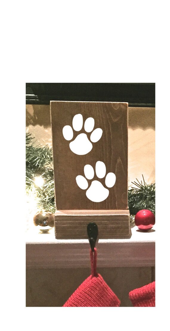 Stocking holder reclaimed wood pet stocking holder mantle Etsy