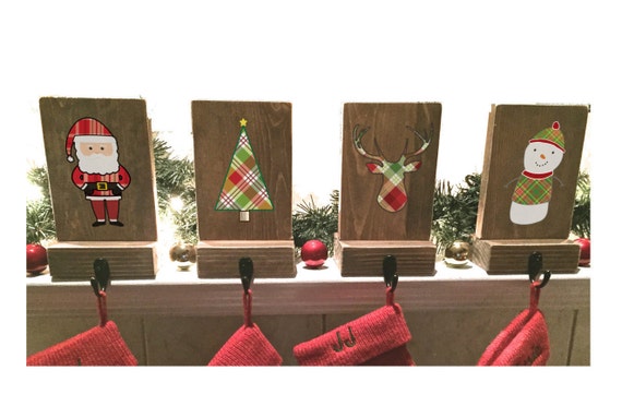 Christmas Stocking Hanger Kits Hooks for 6 stockings