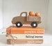 Fall decor, Pumpkin truck, Mini book bundle, Book stack, Wooden truck, Faux books, books, Tiered tray decor, Farmhouse truck, Pumpkins 