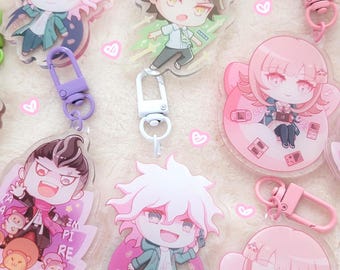 Danganronpa | 2.5" Doubled-sided Different Design Acrylic Keychain | Kokichi | Hajime | Nagito | Chiaki | Gundham