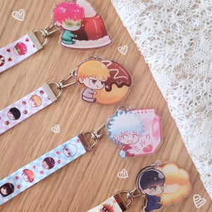 Anime Snack Boys | 2.5" Front Side Epoxy, Lanyard Keychain
