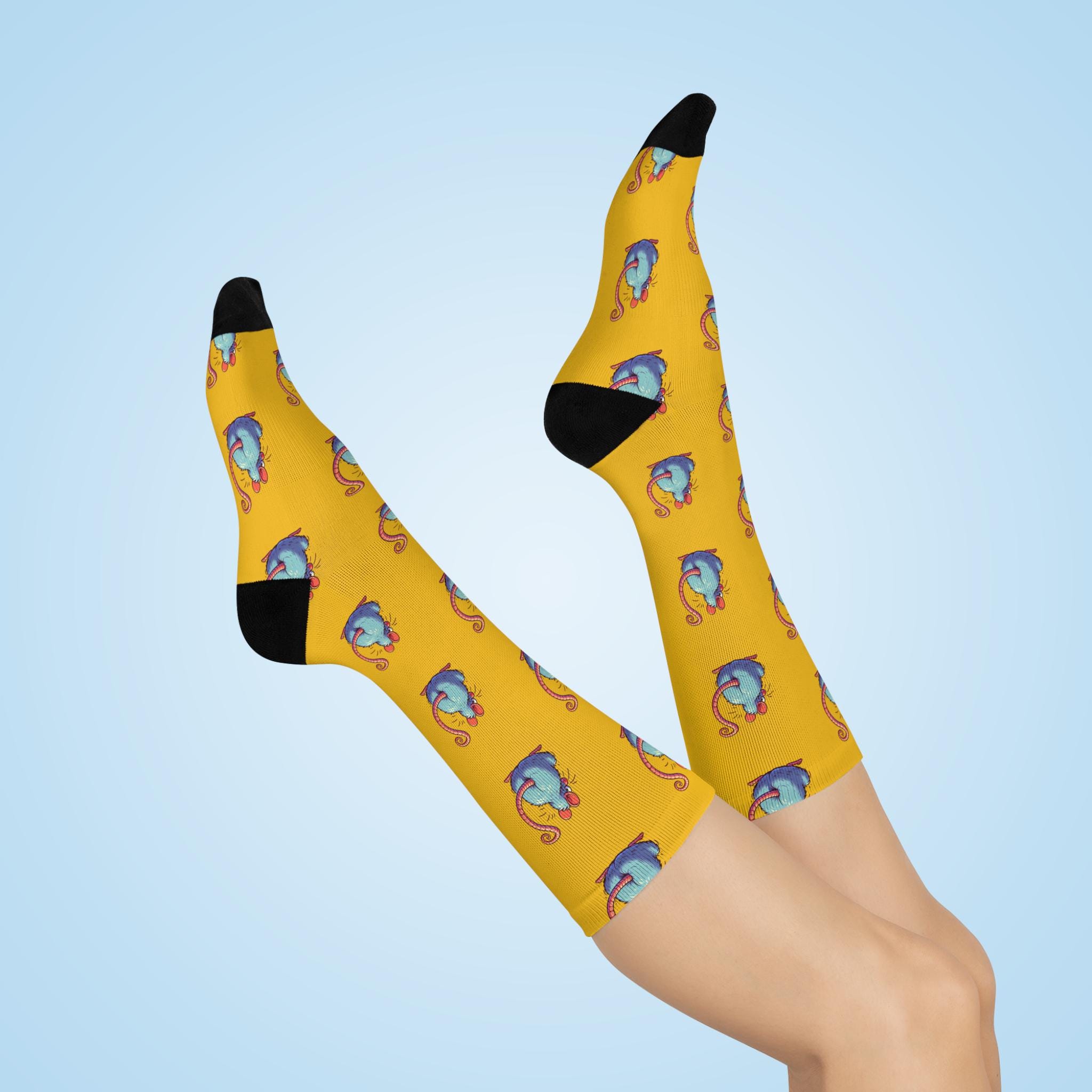 Funny Rat Socks: Sarcastic Novelty Print Cushioned Crew Socks - Etsy