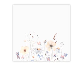 Floral Post-it Note Pads, Desk Stationery