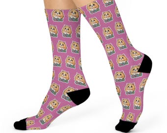 Quirky Cat Crew-sokken: nieuwe dierenprint, gezellige loungekleding