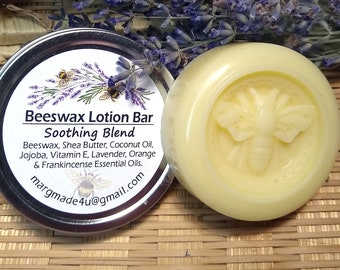 Beeswax Lotion Bar - Soothing Blend w/tin