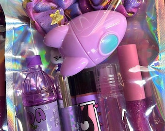 6 Purple Lipgloss Balm Set Random