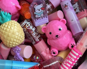 Lipgloss Balm Set Scoop x7 Random with Bracelet