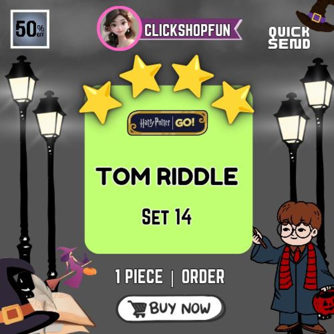 Monopoly Los! 4 Stern Sticker: TOM RIDDLE - Etsy.de