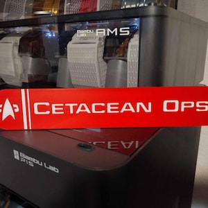 Star Trek TNG themed Cetacean Ops door sign