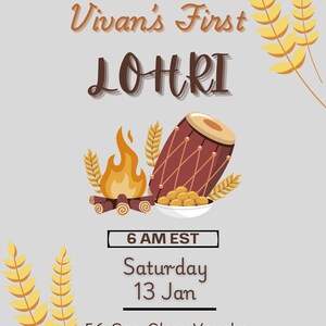 Lohri Invitation | Lohri Party | Lohri Celebration