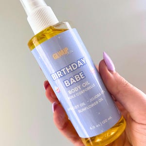 Birthday Babe Body Oil | Body Oil | Glow Oil | Birthday Cake Body Oil | Vanilla Body Oil