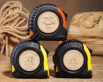 Cinta métrica grabada, regalo para papá, regalo personalizado para el Día del Padre