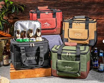 Sac isotherme brodé pour bières, sac isotherme personnalisé pour témoins, sac isotherme de golf personnalisé pour bières, sac à lunch pour homme, cadeau pour témoin de mariage