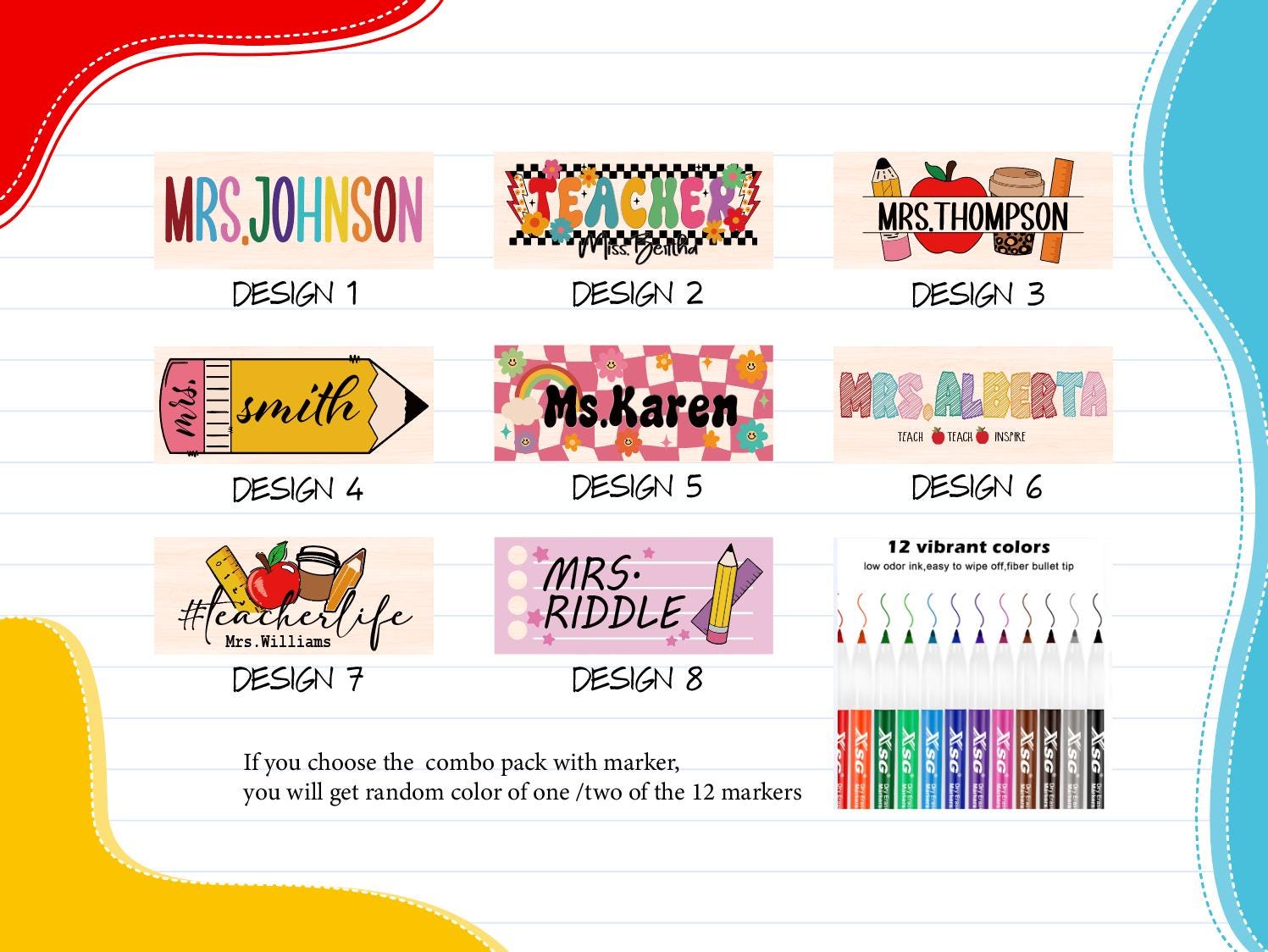 Personalized Teacher Name Whiteboard Eraser, Back to School Teacher Appreciation Gift, Chalkboard Eraser, Eraser for teacher, Art dry eraser