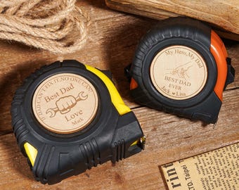 Cinta métrica grabada personalizada, regalo del Día del Padre para papá