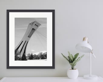 The Montreal Tower - Iconic Black and White Photography Print