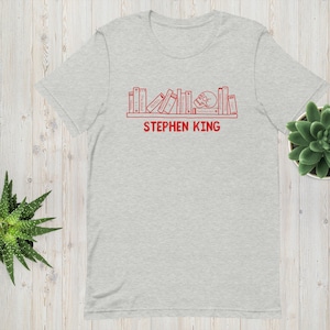 Stephen King red font Unisex t-shirt