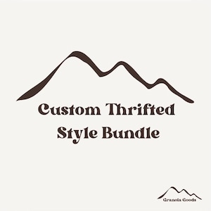 Customizable thrifted style bundle personalized secondhand clothing bundle personal shopper sustainable gift idea