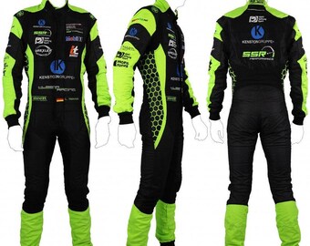 Combinaison de course de karting fabriquée à la main, norme CIK/FIA de niveau 2, personnalisation de la combinaison de course dans toutes les tailles avec la possibilité d'ajouter vos propres logos + livraison gratuite