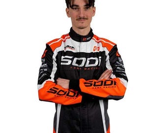 Combinaison de course de karting fabriquée à la main, norme CIK/FIA de niveau 2, personnalisation de la combinaison de course dans toutes les tailles avec la possibilité d'ajouter vos propres logos + livraison gratuite