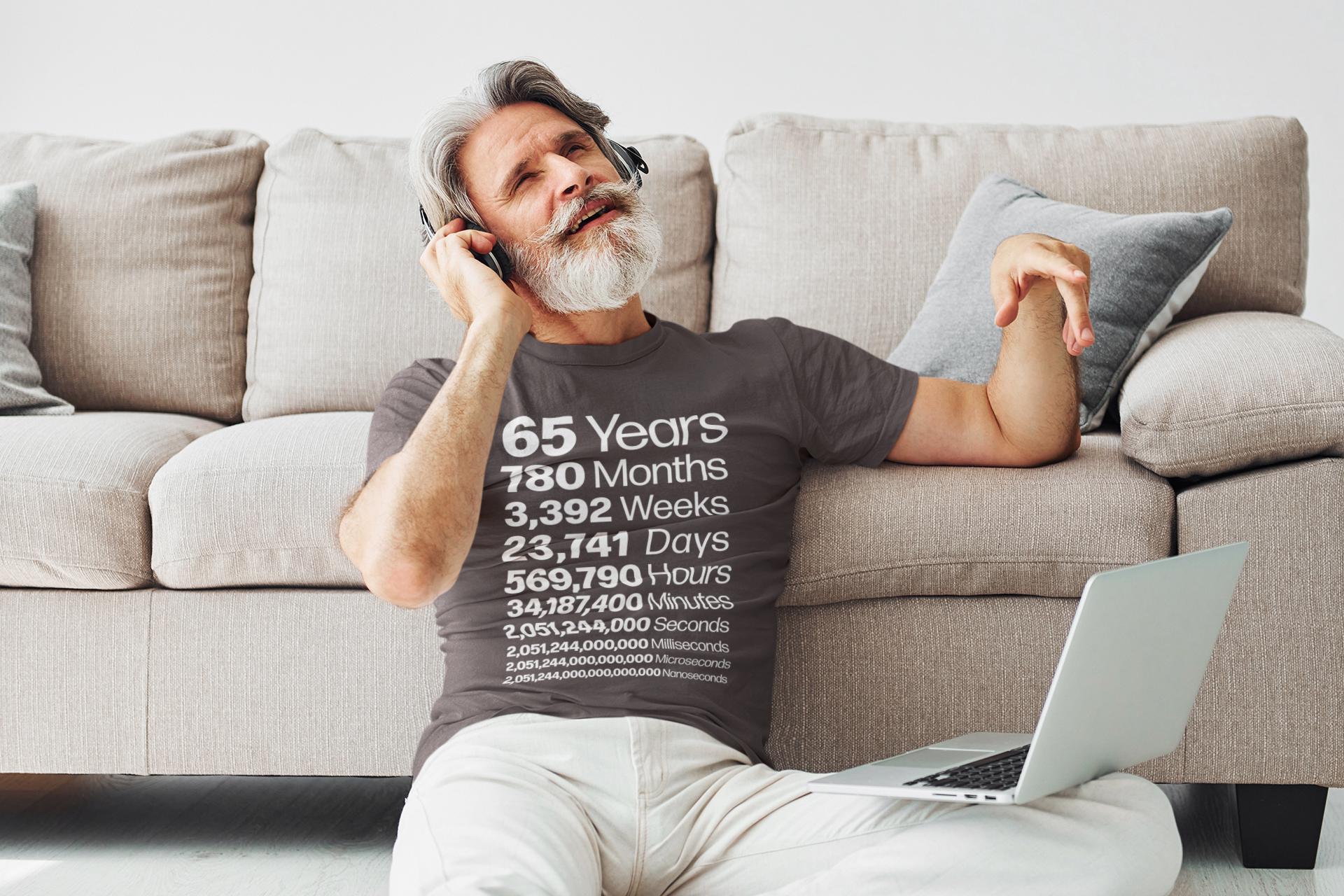 65th Birthday Life In Numbers Tee