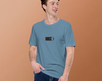 Funny 79% Battery Icon Tee Shirt – Unisex Summer Phone Design Graphic Top