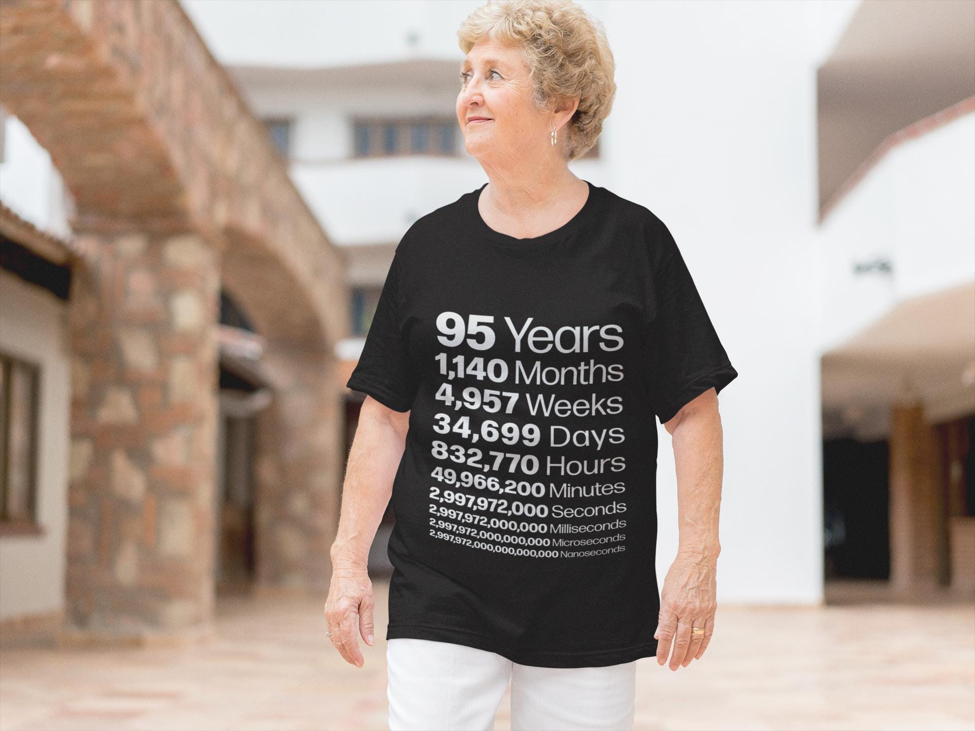 95th Birthday Life In Numbers Tee