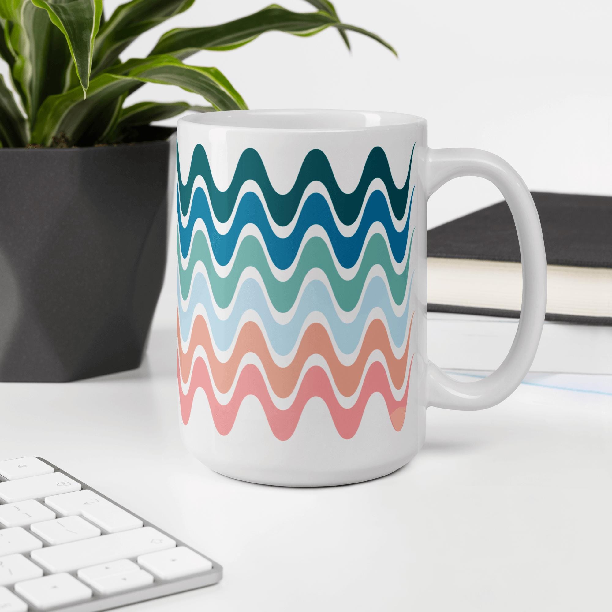 Beach Inspired 15oz Ceramic Coffee Mug