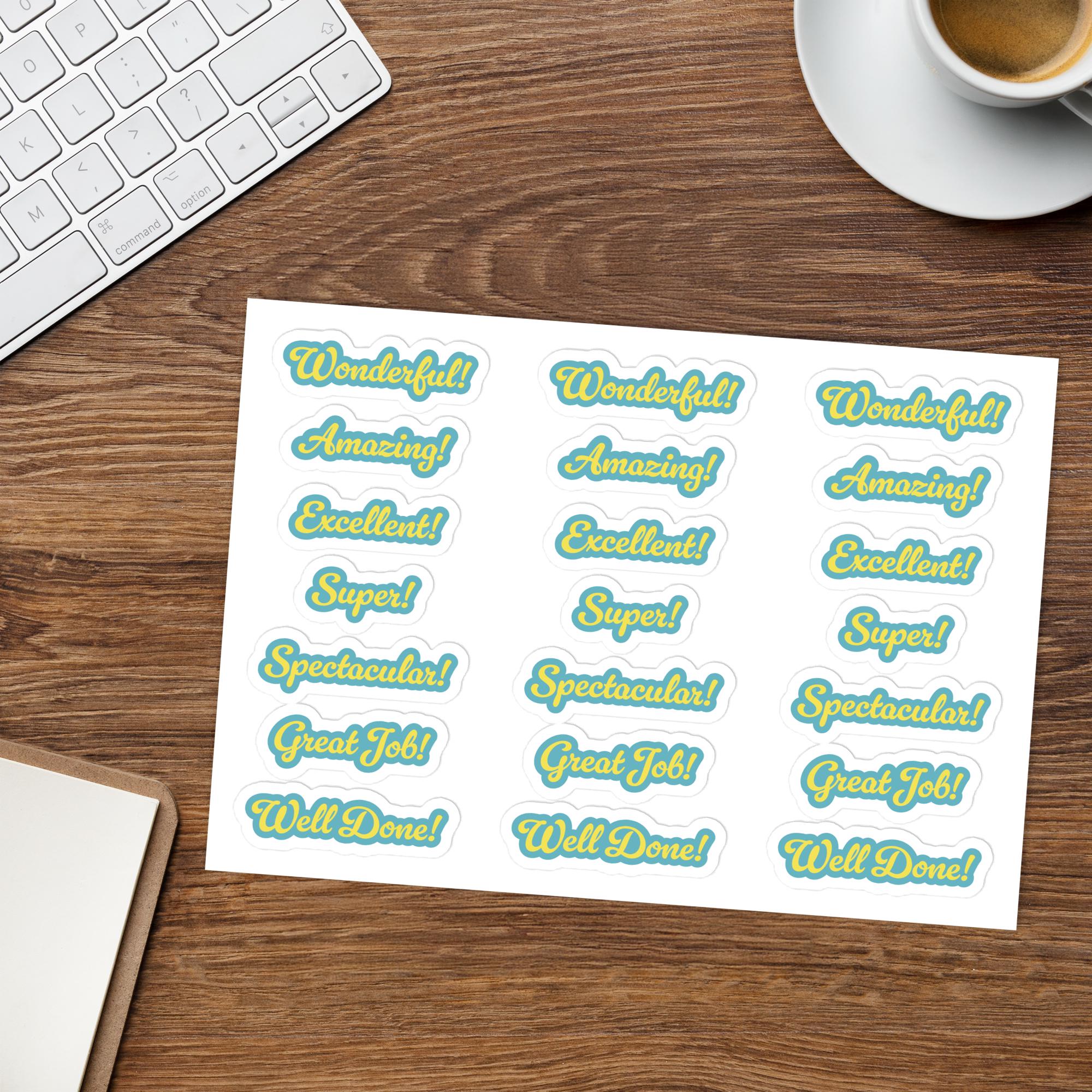 Motivational Teacher Sticker Glossy