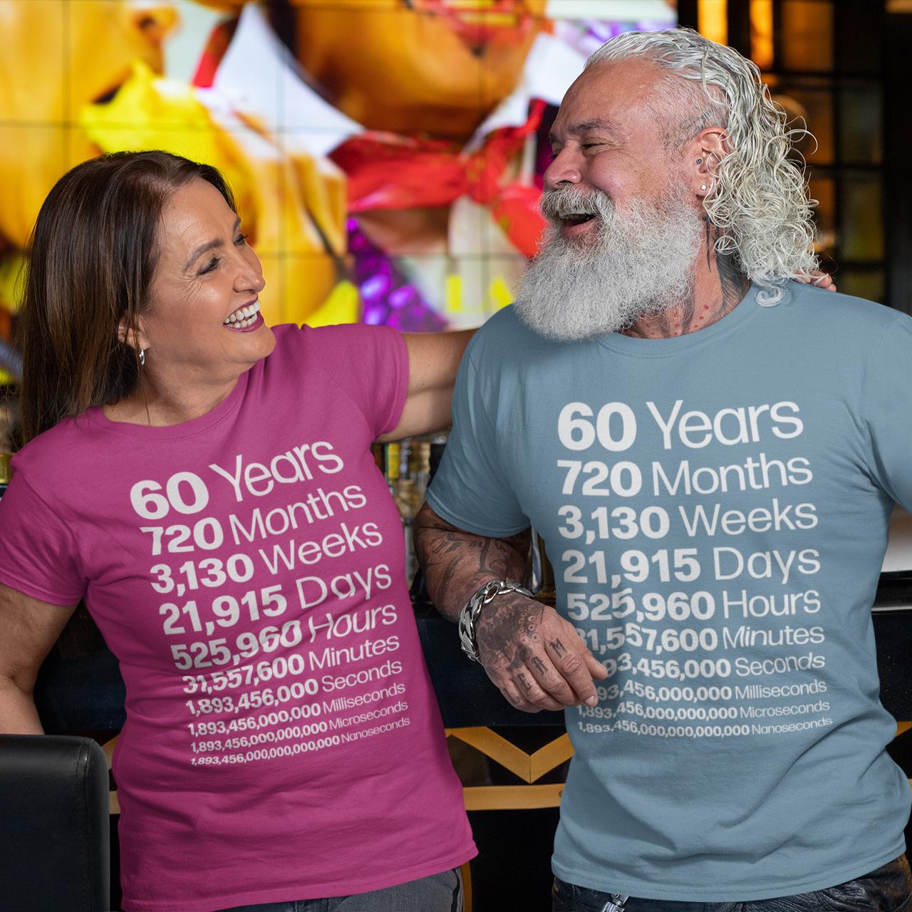 60th Birthday Life In Numbers Tee