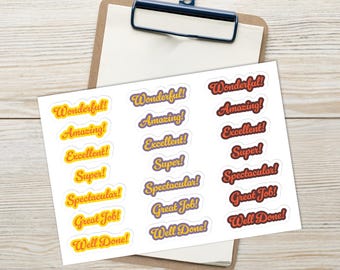 Lärarpositiv klistermärke – Fantastiska motiverande telefonskaletiketter