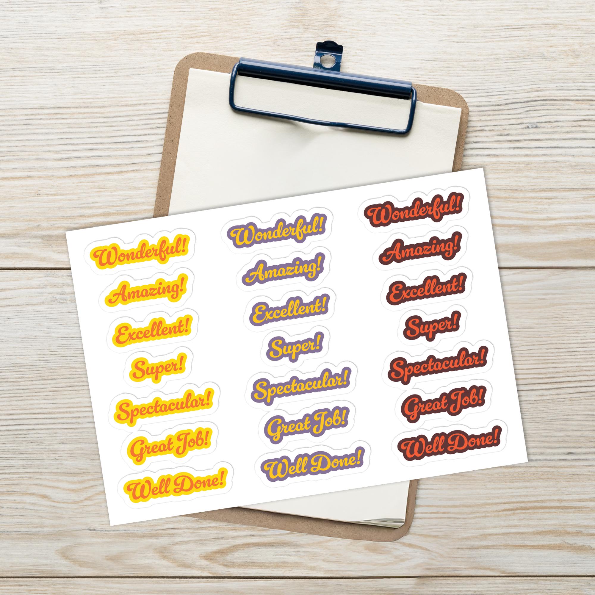 Teacher Positive Sticker Indoor Label