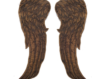 Daryl Dixon Wings Patch: Biker Angel Wings Applique (42cm/16")