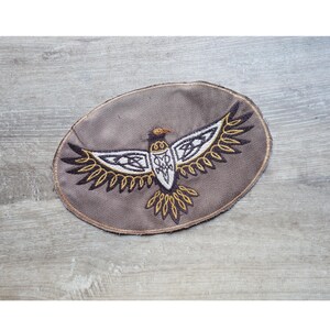 10" / 25cm Celtic knot eagle raven patch