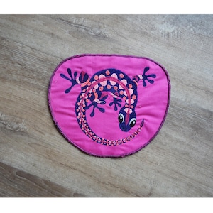 Toppa applicata lucertola geco salamandra 22 cm / 9"